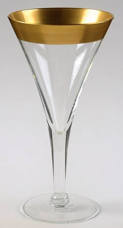 Golden Band Water Goblet