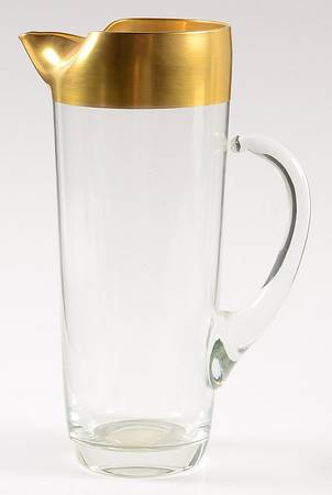 Golden Band Martini Pitcher