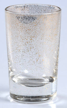 Gold Fleck Shot Glass by Dorothy Thorpe