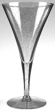 Gold Fleck Water Goblet by Dorothy Thorpe