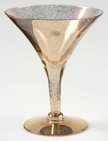 Gold Fleck Low Sherbet by Dorothy Thorpe