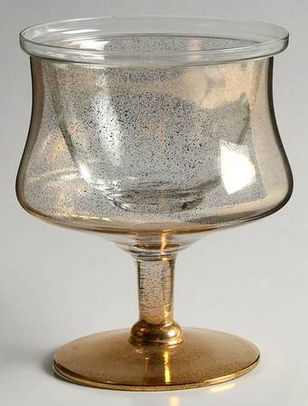 Gold Fleck Seafood Cocktail & Liner by Dorothy Thorpe