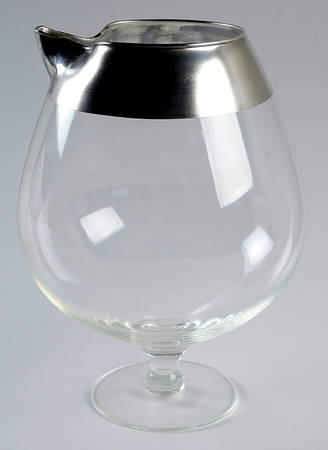 Silver Band Martini Pitcher No Handle