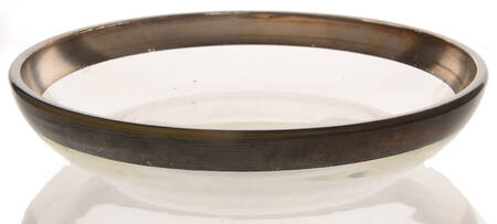 Silver Band Small Fruit Dessert Bowl