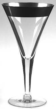 Silver Band Water Goblet