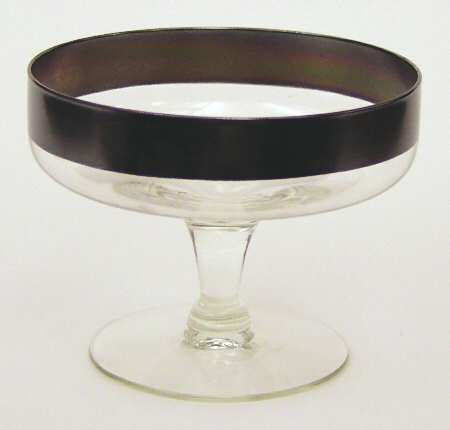 Silver Band Stemed Dessert