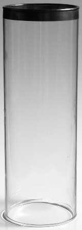 Silver Band Globe for Hurricane Lamp