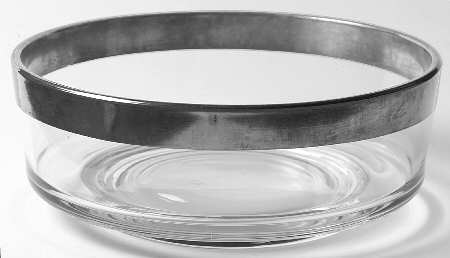 Silver Band 8" Round Bowl