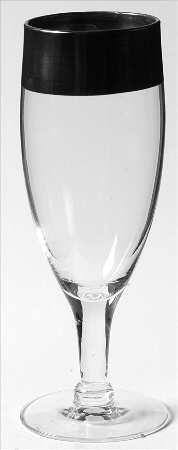 Silver Band Juice Glass