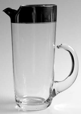 Silver Band 36 Oz Martini Pitcher