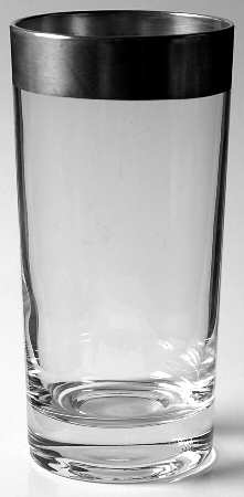 Silver Band 12 Oz Flat Tumbler