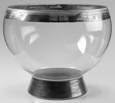 Silver Band Punch Bowl