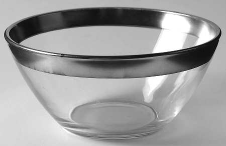 Silver Band 5" Round Bowl