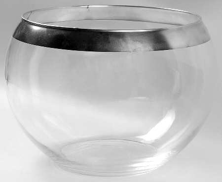 Silver Band Punch Bowl