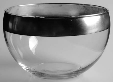 Silver Band 4" Round Bowl