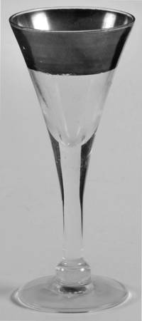 Silver Band Cordial Glass