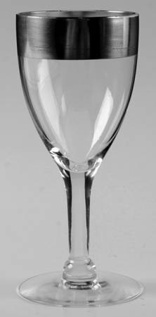 Silver Band Sherry Glass