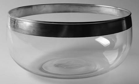 Silver Band 9" Salad Bowl