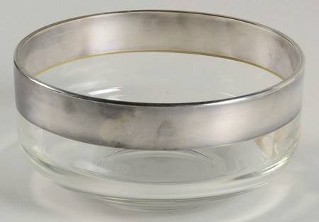 Silver Band 5" Round Bowl