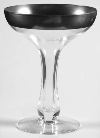 Silver Band Tall Hollow Stem Champagne
