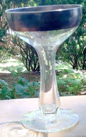 Silver Band Tall Hollow Stem Champagne