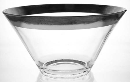 Silver Band 10" Salad Bowl