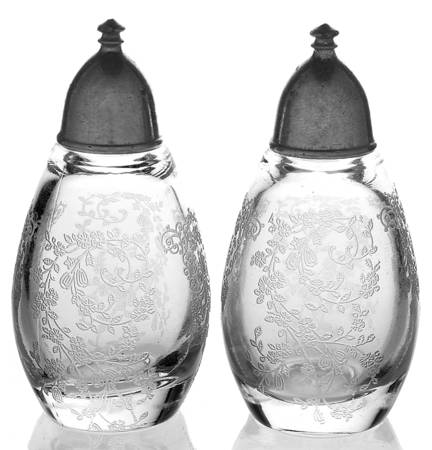 Adoration (Etched) Shaker Set w/Metal Lids
