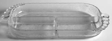 Adoration (Etched) 11" Oblong 3 Part Relish