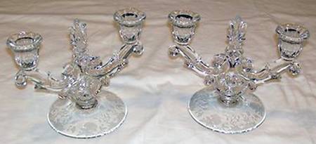 Indian Tree Double Light Candlestick