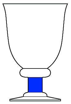 Magnum Blue (Blue Stem, Clear Bowl) by Denby