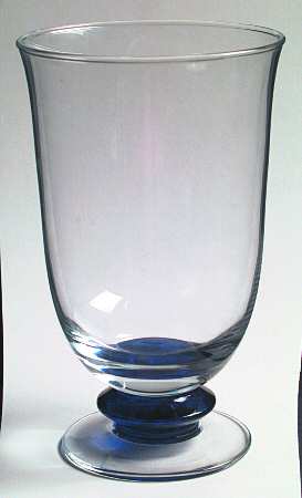 Magnum Blue (Blue Stem, Clear Bowl) 16 Oz Footed Tumbler