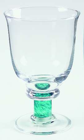 Magnum Green (Green Stem, Clear Bowl) Water Goblet