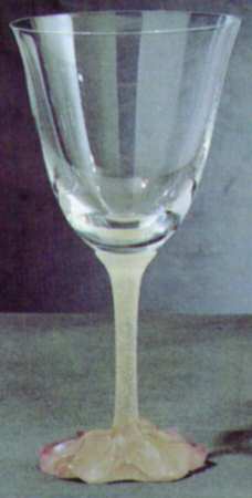 Tea Rose Pink Water Goblet