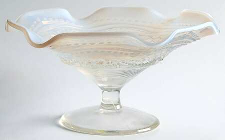 Fishscale and Beads White (Opalescent) by Dugan
