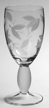 Floating Leaves Water Goblet by Dansk