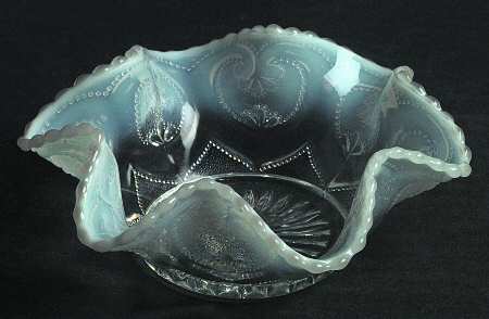 Jewelled Heart White (Opalescent) by Dugan