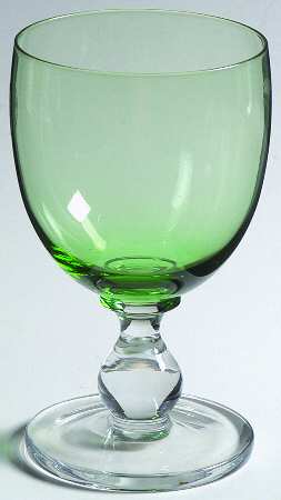 Hanna Jade Green (Green Bowl, Clear Stem) by Dansk