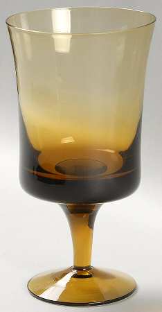 Arabesque Amber Water Goblet