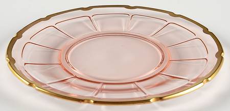 Victory Pink (Gold Trim) by Diamond Glass Company