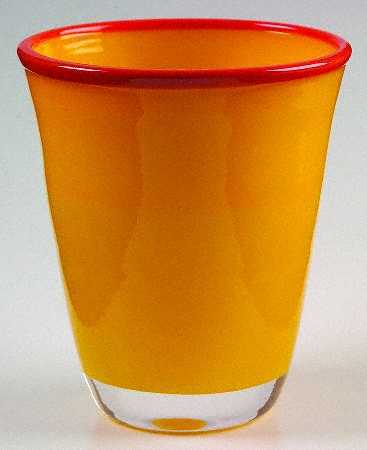 Borderline Yellow Orange (Yellow Body, Orange Rim) by Dansk