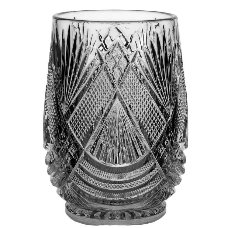 Tepee Clear Biscuit Barrel No Lid by Duncan & Miller