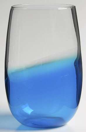 Glasscapes Blue 14 Oz Flat Tumbler by Dansk