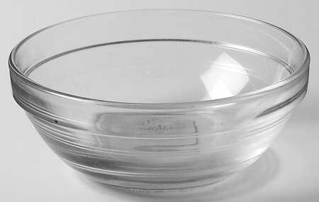 Lys (Wide Band Top & Narrow Rings) 4" Nesting Bowl