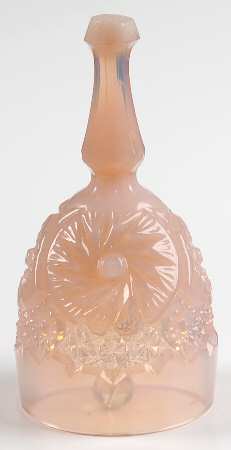Buzz Saw Crown Tuscan (Opaque Pink) Bell Made From Wine Glass