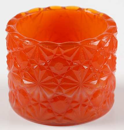 Daisy and Button Tomato Slag (Reddish Orange) Salt Dip