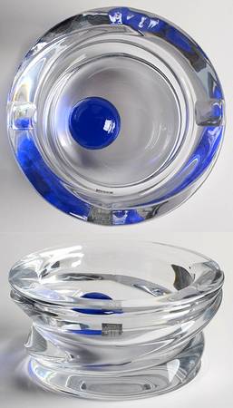 Volute Blue Ball Ashtray Pestle