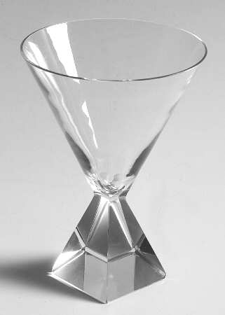 Pyramid Water Goblet
