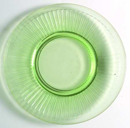 Round Robin Green Luncheon Plate