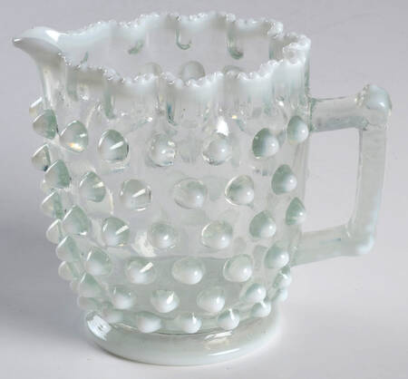 Elson Dew Drop White (Opalescent) by Elson Glass Company