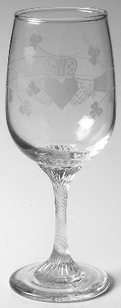 Claddagh (Tulip Shape Bowl) Wine Glass
